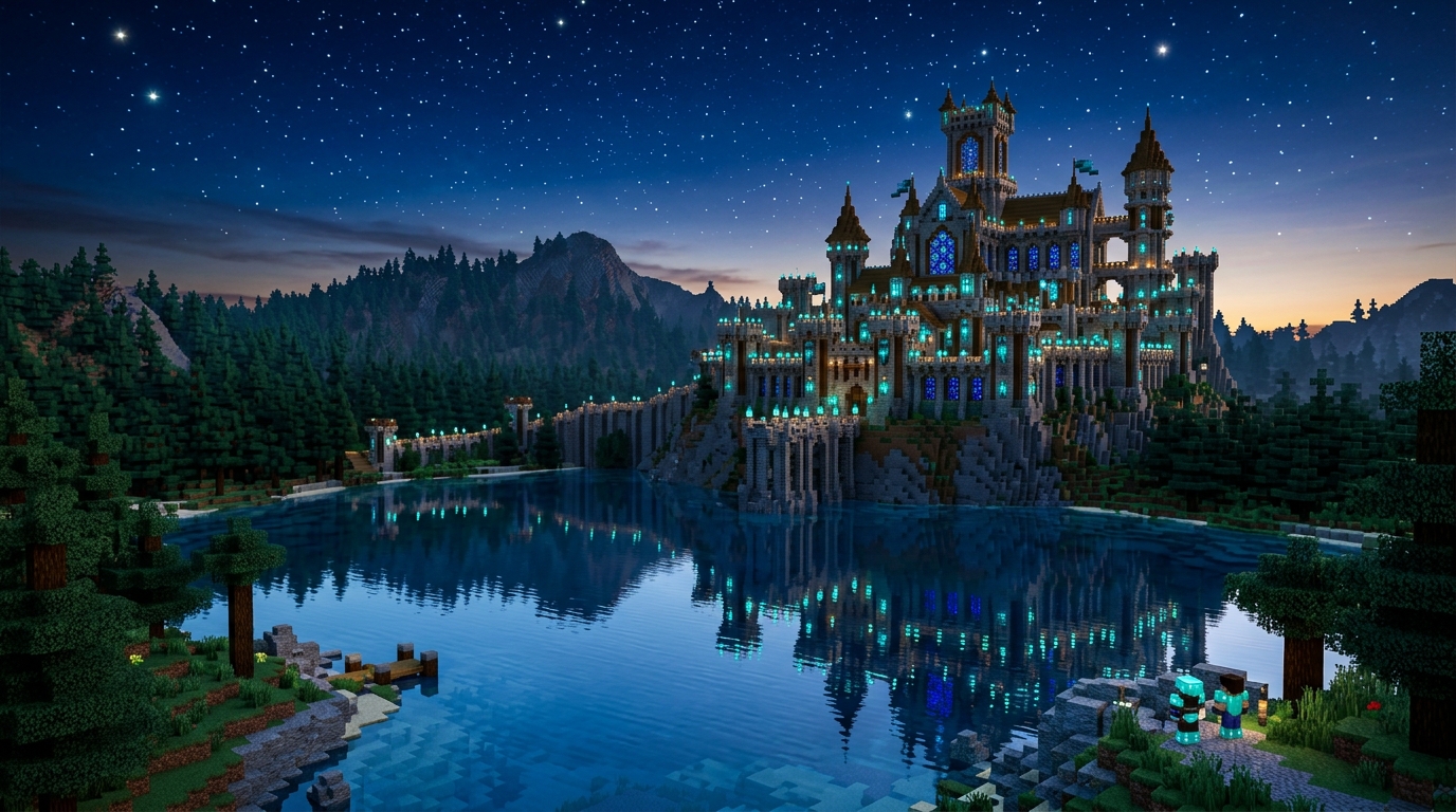 Donut SMP Castle Landscape